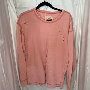 Distressed Hollister Pullover sweatshirt
